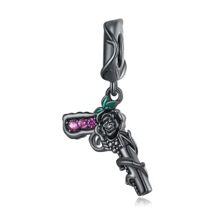 (afbeelding voor) Pandora Style Rose Pistool Hangende Bedel - SCC2241