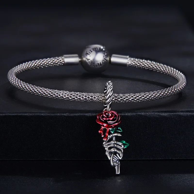 (afbeelding voor) Pandora Style Scarlet Roos Hangende Bedel - SCC2404 - Bekijken 3