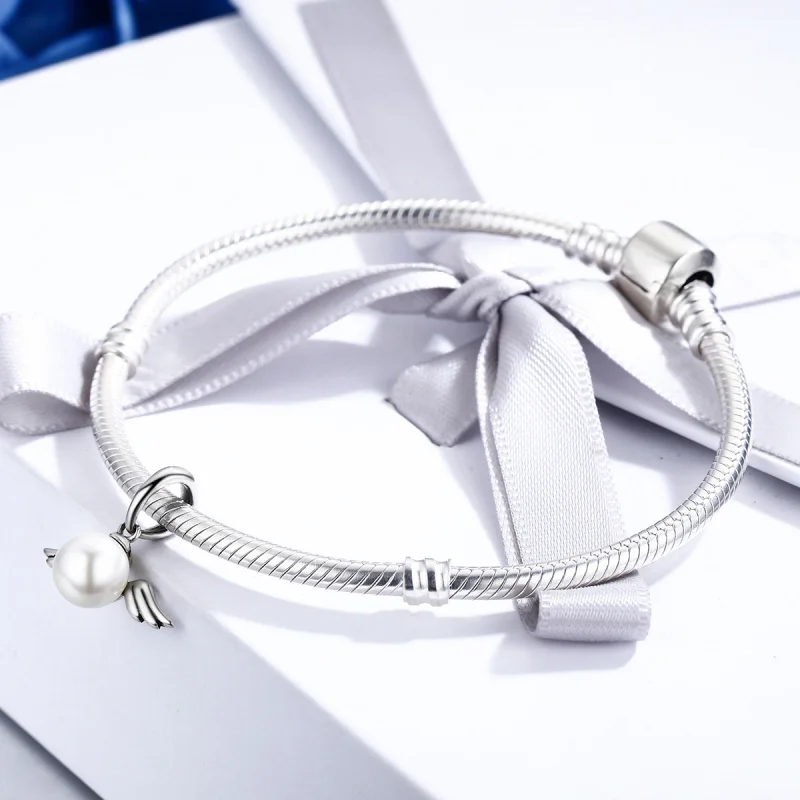 (afbeelding voor) Pandora Style Shell Angel Wings Hangende Bedel - SCC381 - Bekijken 4