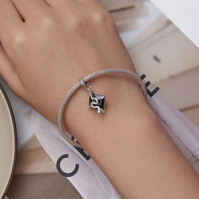 (afbeelding voor) Pandora Style Slang Hangende Bedel - BSC691 - Bekijken 5