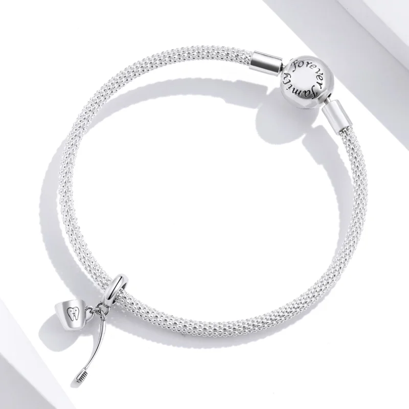 (afbeelding voor) Pandora Style Tandenborstel en beker Hangende Bedel - SCC1597 - Bekijken 4