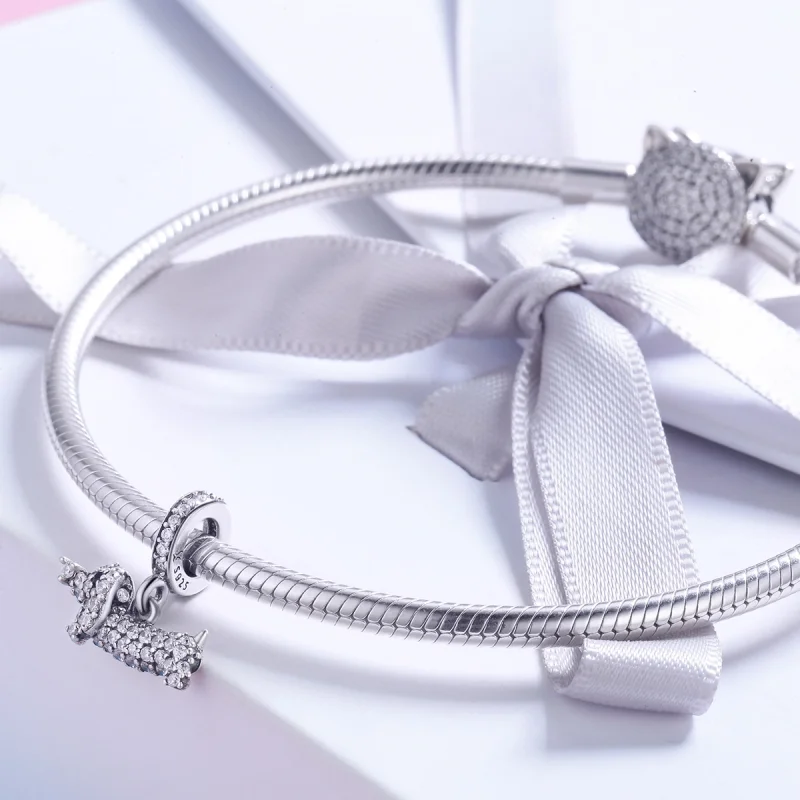 (afbeelding voor) Pandora Style Teckel Worst Hond Hangende Bedel - SCC709 - Bekijken 4