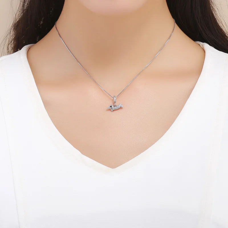 (afbeelding voor) Pandora Style Teckel Worst Hond Hangende Bedel - SCC709 - Bekijken 5