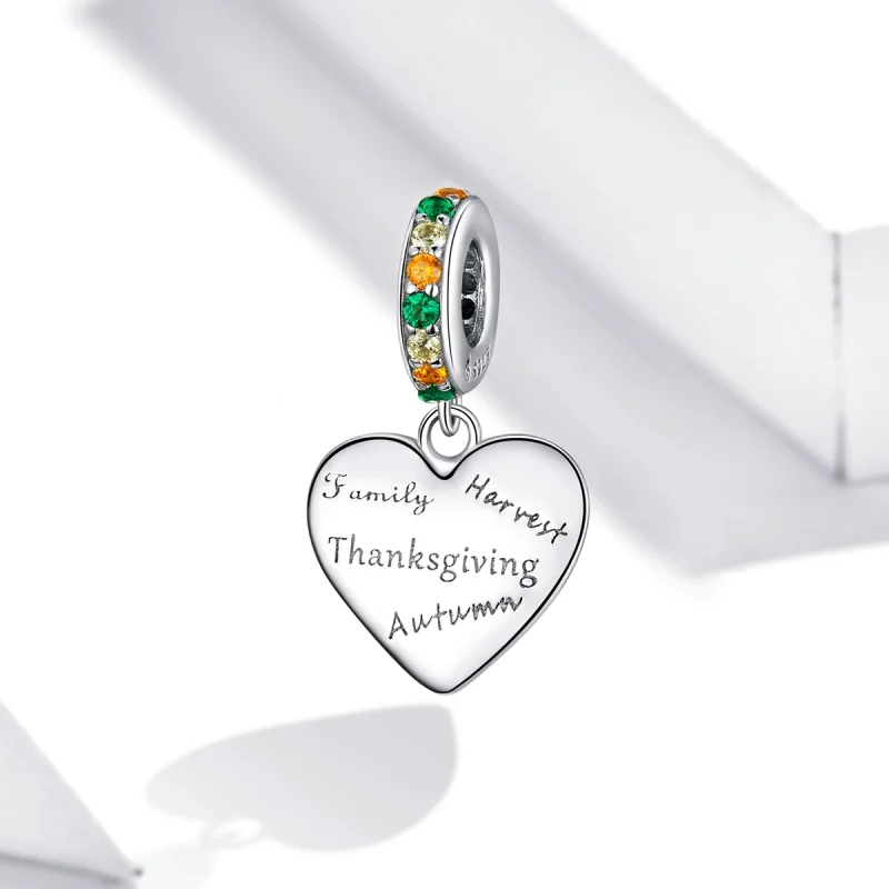 (afbeelding voor) Pandora Style Thanksgiving Liefde Hangende Bedel - BSC344 - Bekijken 2
