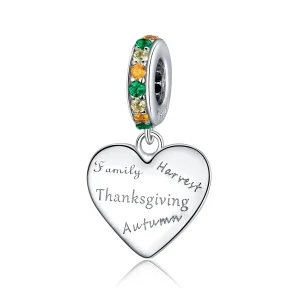 (afbeelding voor) Pandora Style Thanksgiving Liefde Hangende Bedel - BSC344