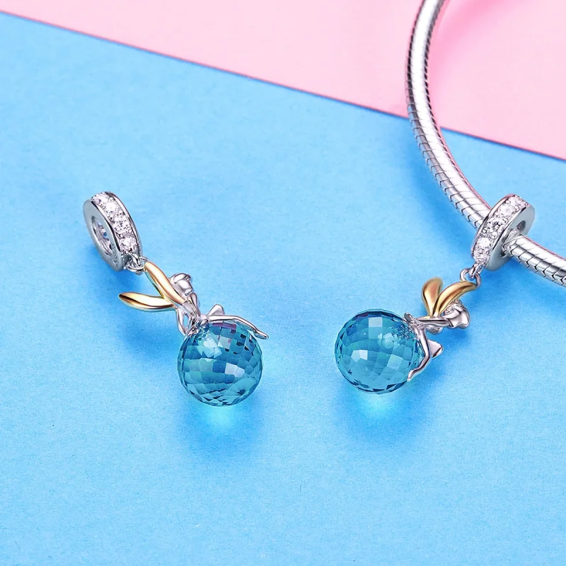 (afbeelding voor) Pandora Style Tweekleurige elfenplaneet Hangende Bedel - BSC056 - Bekijken 3