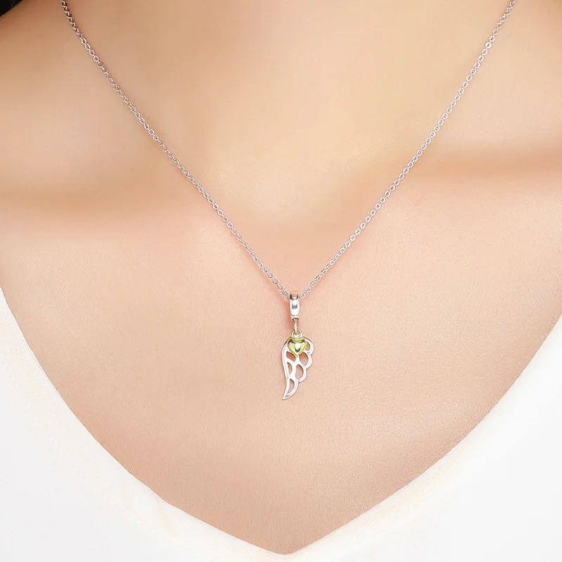 (afbeelding voor) Pandora Style Tweekleurige Elfenvleugels Hangende Bedel - SCC838 - Bekijken 5