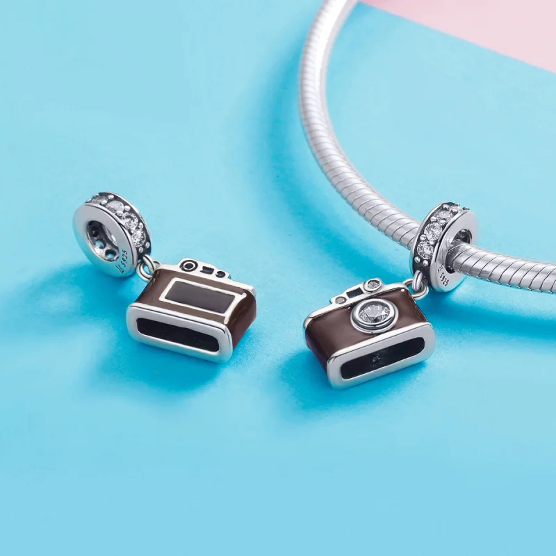 (afbeelding voor) Pandora Style Vintage digitale camera Hangende Bedel - SCC953 - Bekijken 4