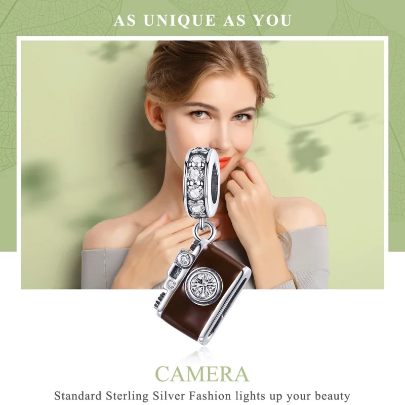 (afbeelding voor) Pandora Style Vintage digitale camera Hangende Bedel - SCC953 - Bekijken 6