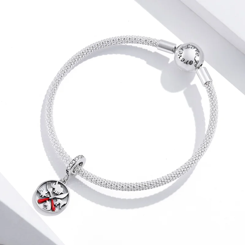 (afbeelding voor) Pandora Style Weiger wilde dieren te eten Hangende Bedel - SCC1588 - Bekijken 4