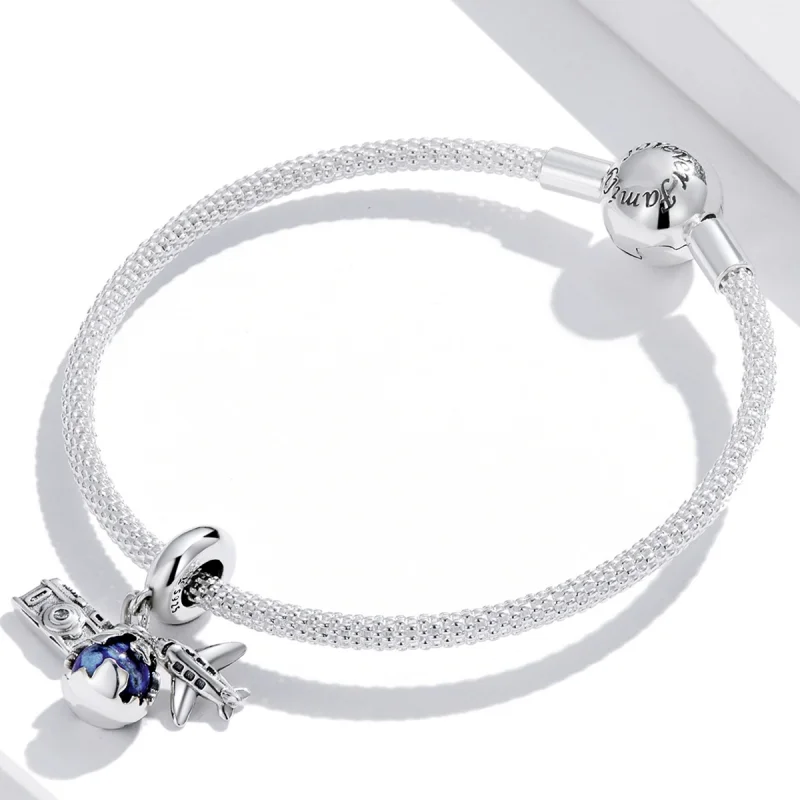 (afbeelding voor) Pandora Style Wereld Reizen - Mini Camera Hangende Bedel - SCC2027 - Bekijken 3