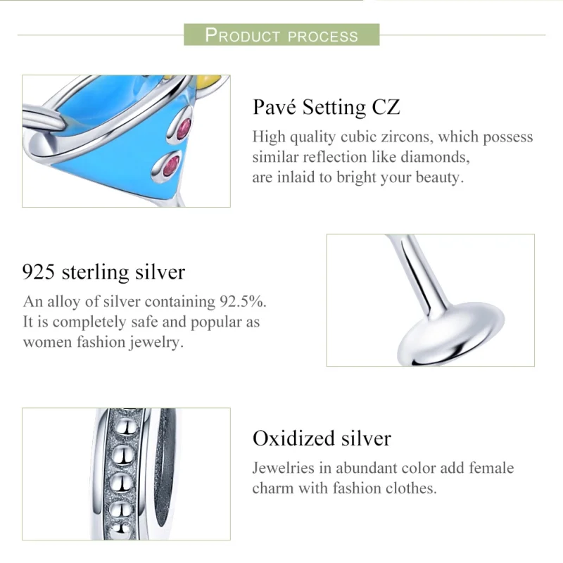 (afbeelding voor) Pandora Style Zomer koude dranken Hangende Bedel - SCC698 - Bekijken 6