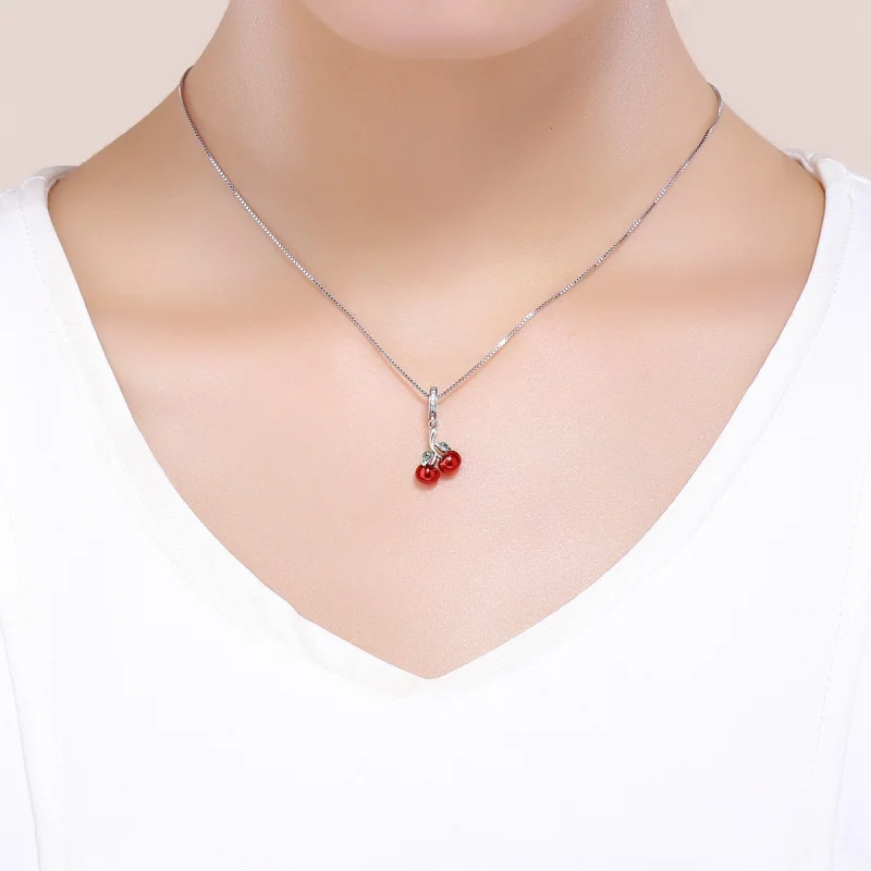 (afbeelding voor) Pandora Style Zomerkersen Hangende Bedel - SCC784 - Bekijken 5