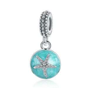 (afbeelding voor) Pandora Style Zomerstijl Blauwe Zee Hangende Bedel - SCC136
