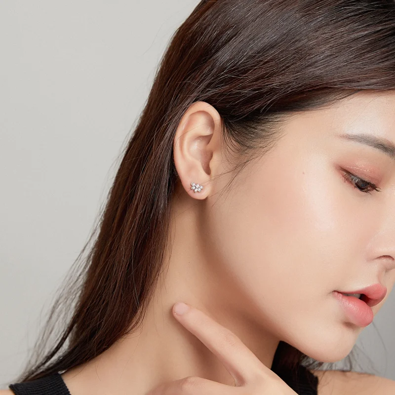 (afbeelding voor) Pandora Style Bloesems op Moshang Oorclip - BSE476 - Bekijken 6