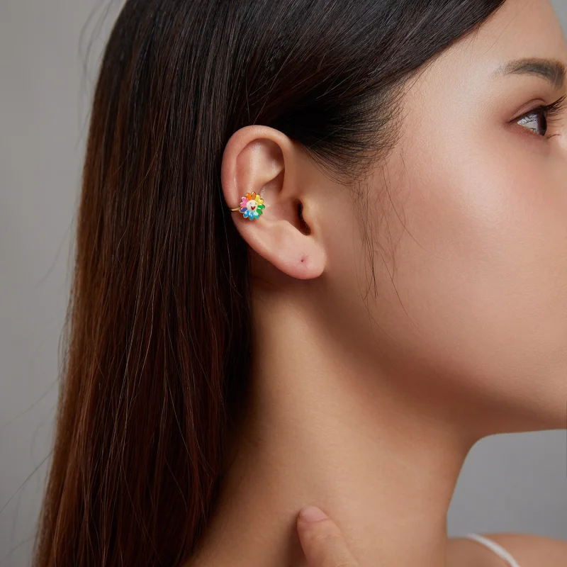 (afbeelding voor) Pandora Style Pop Zonnebloem Oorclip - SCE1235 - Bekijken 3