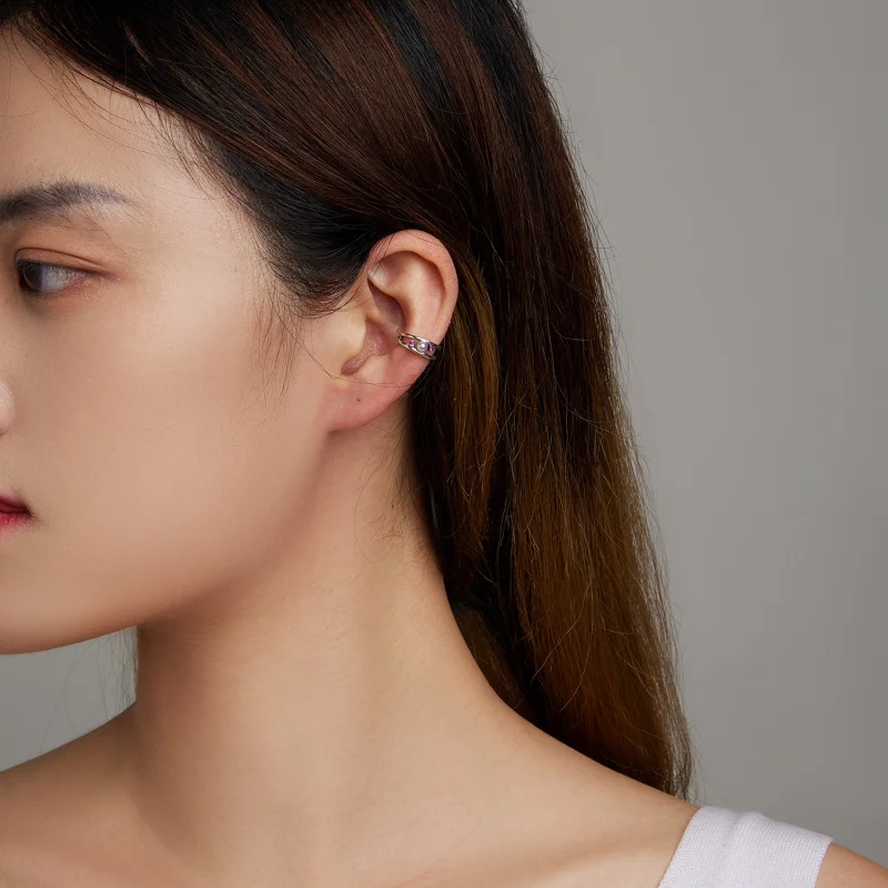 (afbeelding voor) Pandora Style Prachtige Shell Pearl Double Layer Oorclip - SCE1431 - Bekijken 7