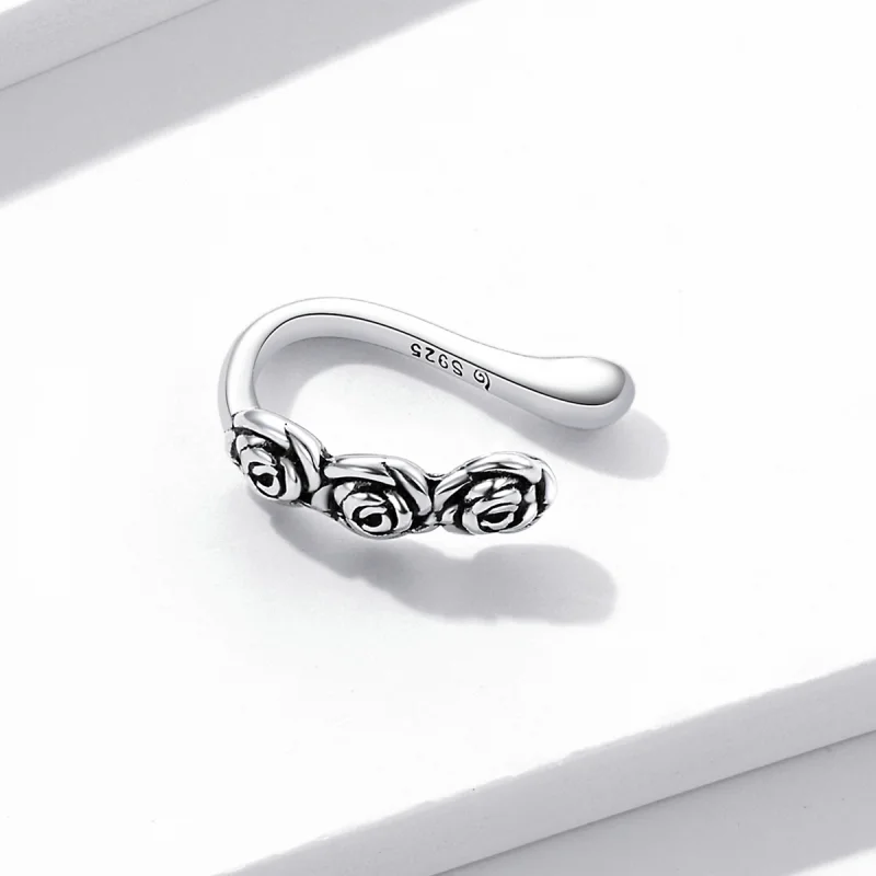 (afbeelding voor) Pandora Style Retro Roos Oorclip - BSE582 - Bekijken 4