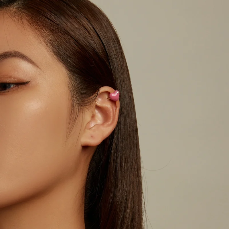 (afbeelding voor) Pandora Style Rose Rood Hart Oorclip - SCE1362 - Bekijken 6