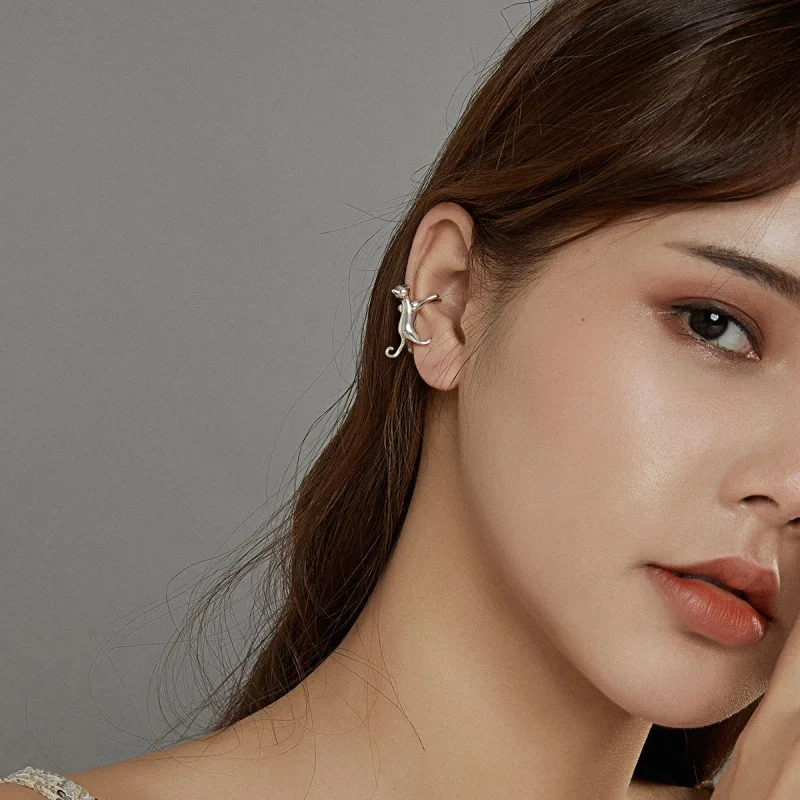 (afbeelding voor) Pandora Style Schattig Kitten Oorclip - SCE967 - Bekijken 7