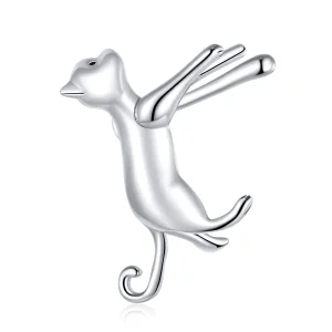 (afbeelding voor) Pandora Style Schattig Kitten Oorclip - SCE967