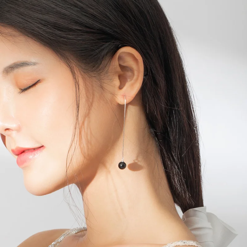 (afbeelding voor) Pandora Style agaat Oorhangers - SCE878 - Bekijken 6