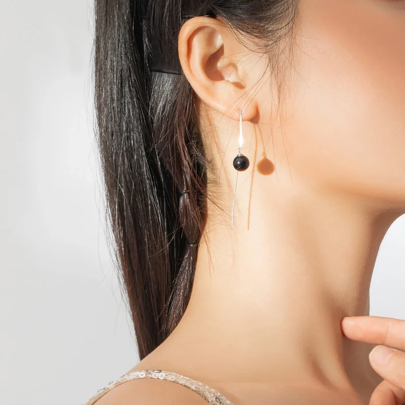 (afbeelding voor) Pandora Style agaat Oorhangers - SCE878 - Bekijken 7