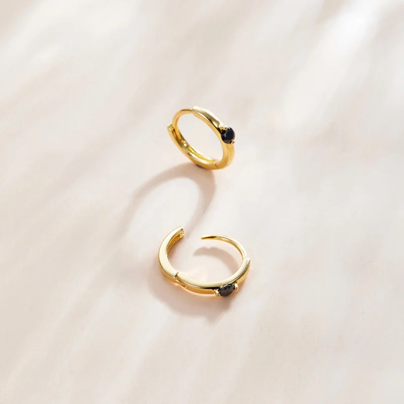 (afbeelding voor) Pandora Style Bal Oorringen - SCE1050-BK - Bekijken 3