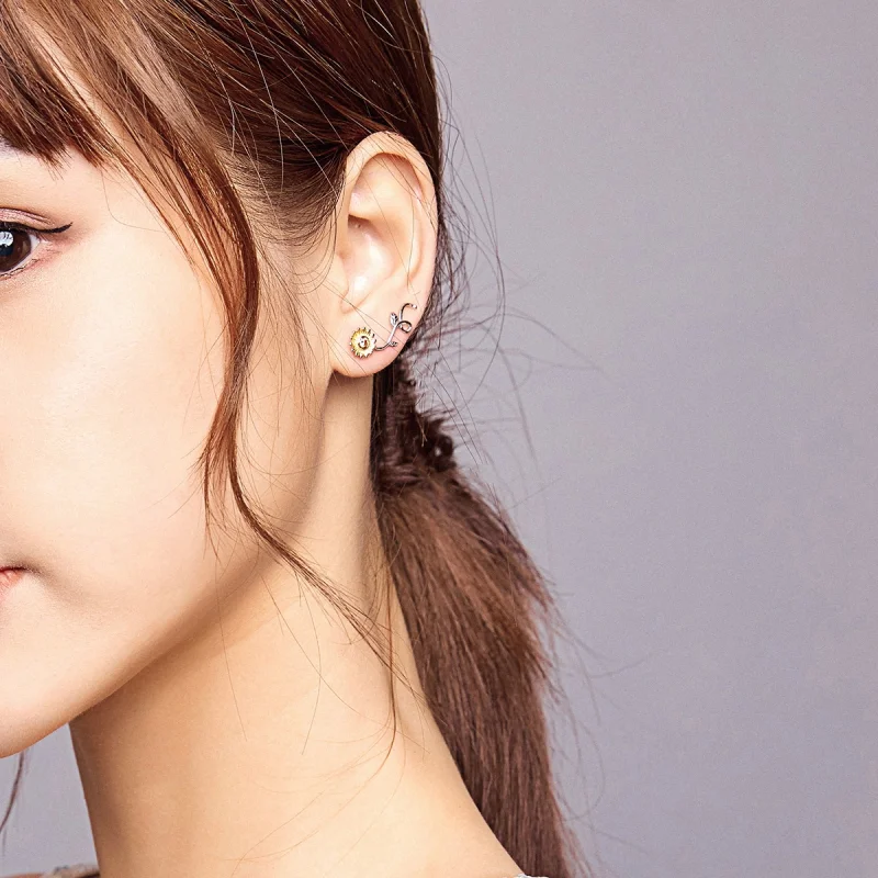 (afbeelding voor) Pandora Style Bicolor verse madeliefjes Oorknopjes - BSE394 - Bekijken 7