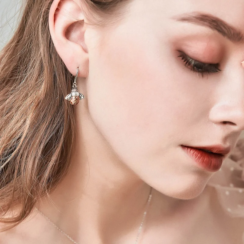 (afbeelding voor) Pandora Style Bij Oorhangers - SCE149 - Bekijken 7