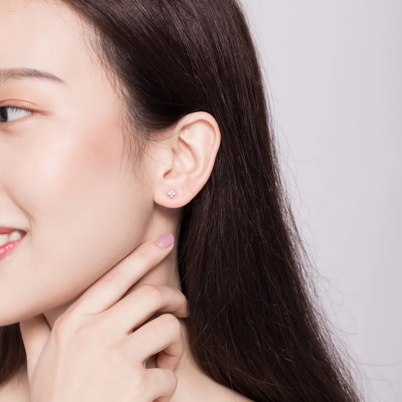 (afbeelding voor) Pandora Style Bloem van Licht Oorknopjes - SCE648 - Bekijken 5