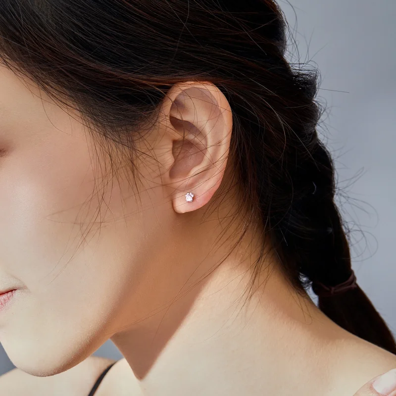 (afbeelding voor) Pandora Style Budding Claws Oorknopjes - SCE781 - Bekijken 5