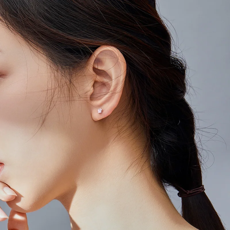 (afbeelding voor) Pandora Style Budding Claws Oorknopjes - SCE781 - Bekijken 8