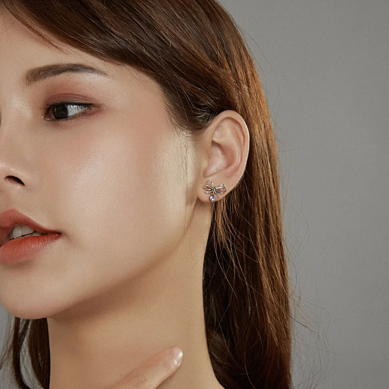 (afbeelding voor) Pandora Style Cadeau met strik Oorknopjes - SCE962 - Bekijken 7