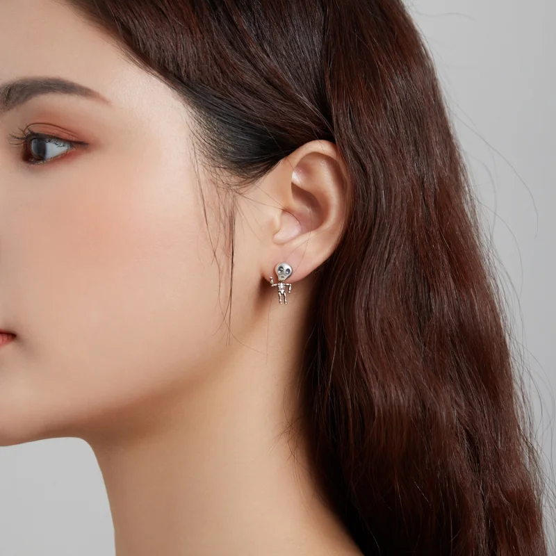 (afbeelding voor) Pandora Style Cool skelet Oorknopjes - SCE1110 - Bekijken 6