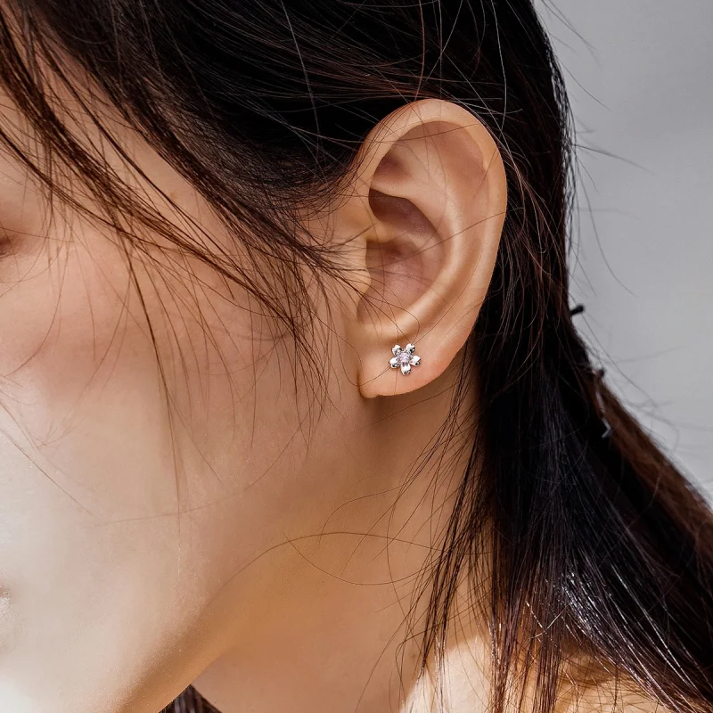 (afbeelding voor) Pandora Style Daisy Bloem Stud Oorknopjes - SCE784 - Bekijken 5