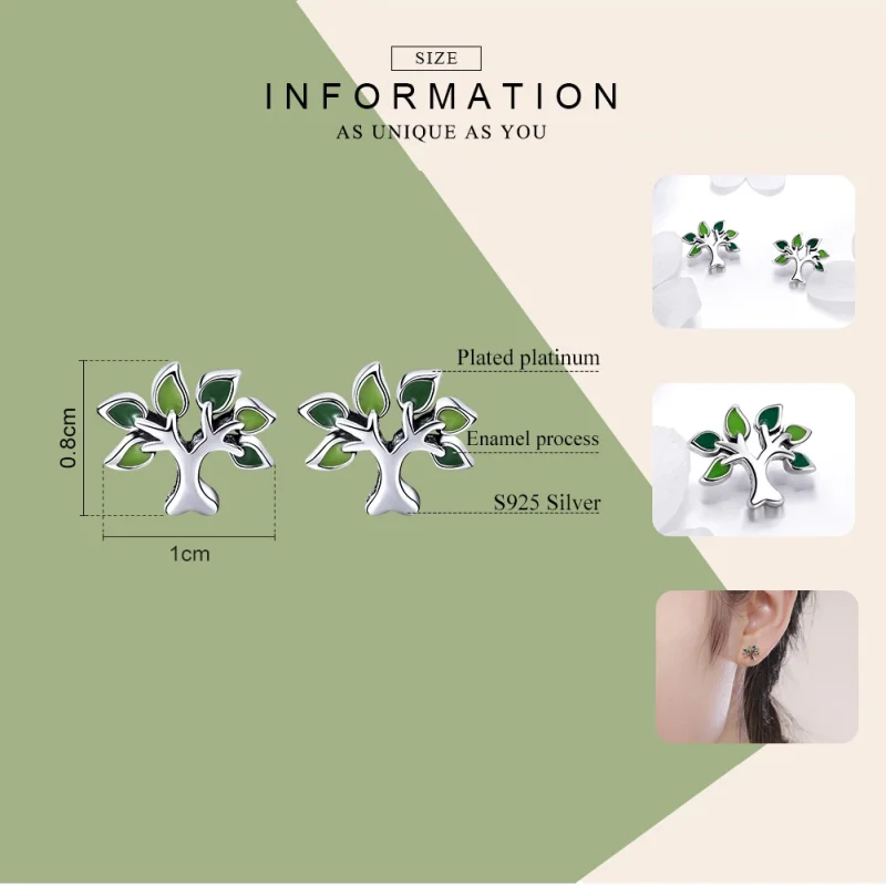 (afbeelding voor) Pandora Style De Boom van het leven Oorknopjes - SCE409 - Bekijken 3