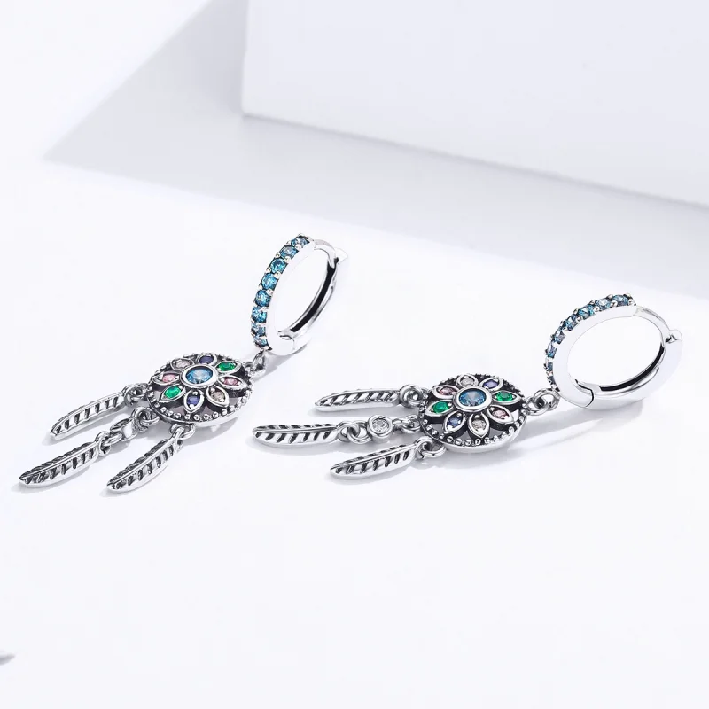 (afbeelding voor) Pandora Style Dromenvanger Oorhangers - SCE713 - Bekijken 4