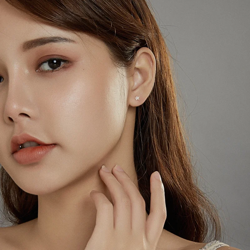 (afbeelding voor) Pandora Style Dromerige maan en sterren Star Oorhangers - BSE431 - Bekijken 7