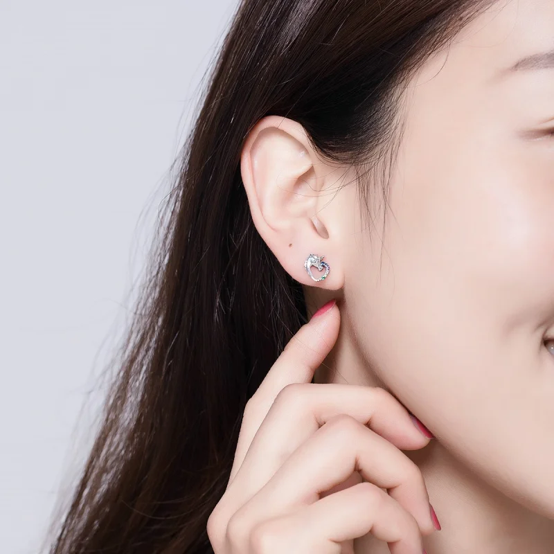 (afbeelding voor) Pandora Style Eenhoorn Oorknopjes - SCE611 - Bekijken 4