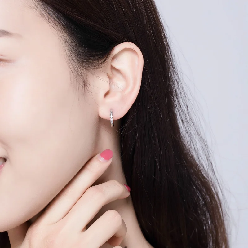 (afbeelding voor) Pandora Style Eenvoudig Oorringen - BSE101 - Bekijken 7