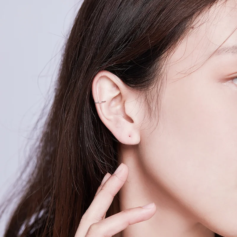 (afbeelding voor) Pandora Style Eenvoudig Oorringen - SCE647 - Bekijken 5
