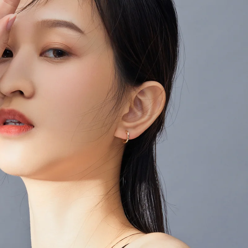 (afbeelding voor) Pandora Style Eenvoudig Oorringen - SCE808 - Bekijken 5