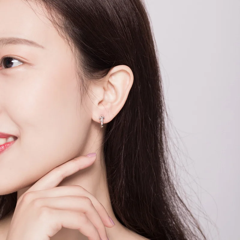 (afbeelding voor) Pandora Style Eerlijke puppy Oorringen - SCE662 - Bekijken 5