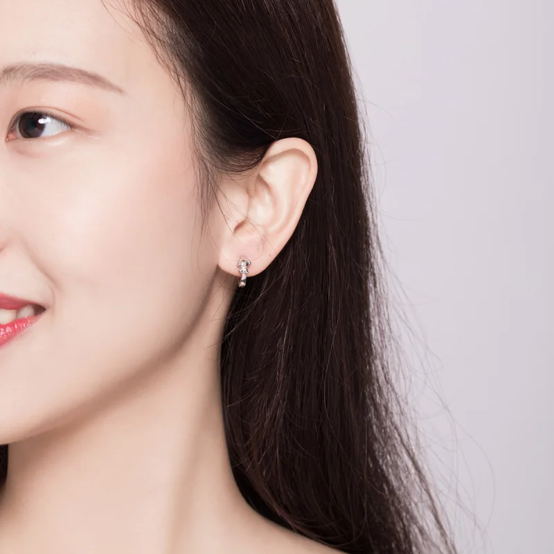 (afbeelding voor) Pandora Style Eerlijke puppy Oorringen - SCE662 - Bekijken 7