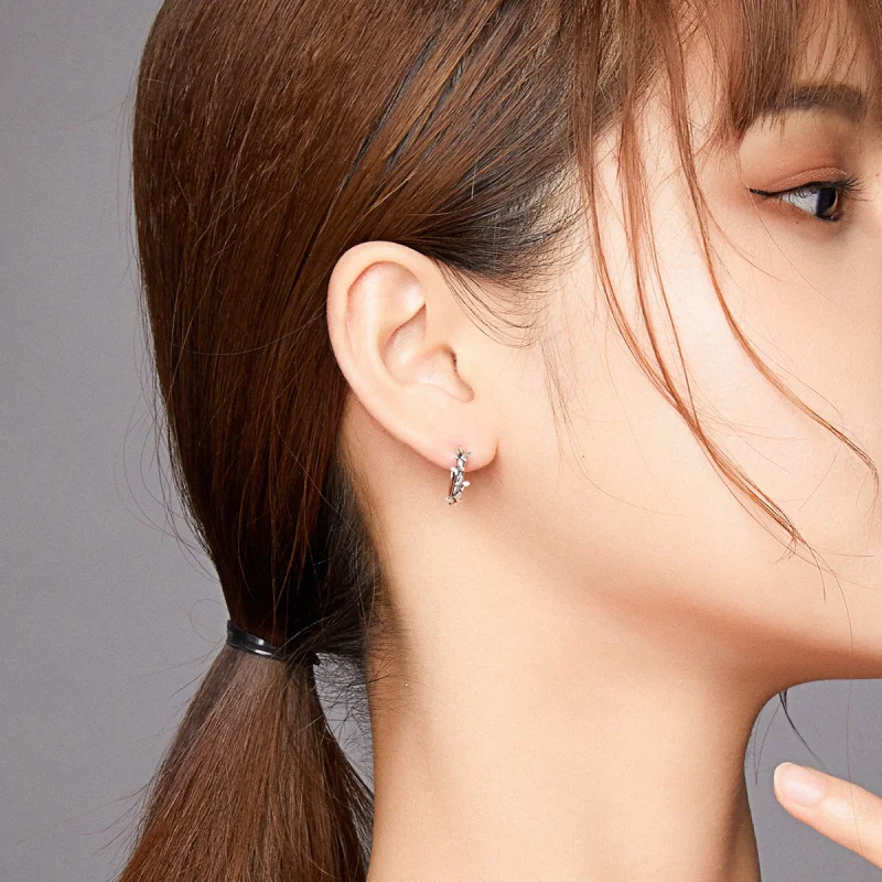 (afbeelding voor) Pandora Style Elegante Butterfiles Oorringen - SCE927 - Bekijken 6