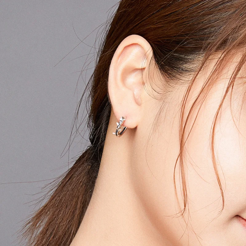 (afbeelding voor) Pandora Style Elegante Butterfiles Oorringen - SCE927 - Bekijken 7