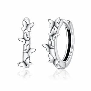 (afbeelding voor) Pandora Style Elegante Butterfiles Oorringen - SCE927