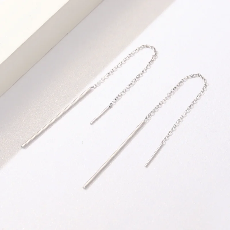 (afbeelding voor) Pandora Style Elegante lijn Oorhangers - SCE490 - Bekijken 6