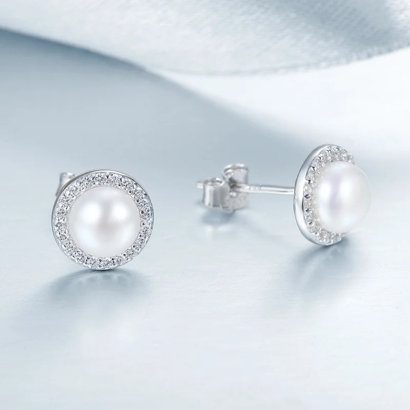 (afbeelding voor) Pandora Style Elegante monoloog Oorknopjes - SCE122 - Bekijken 7